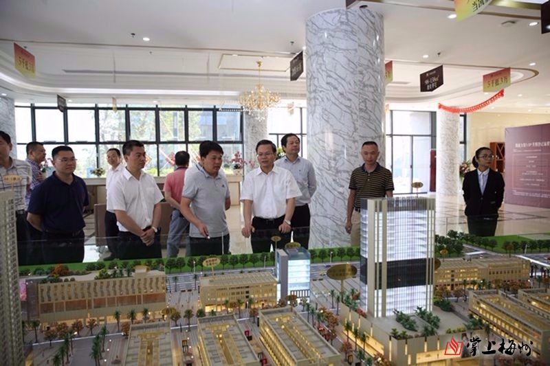 县委书记曾永祥率队到蓝天城调研.