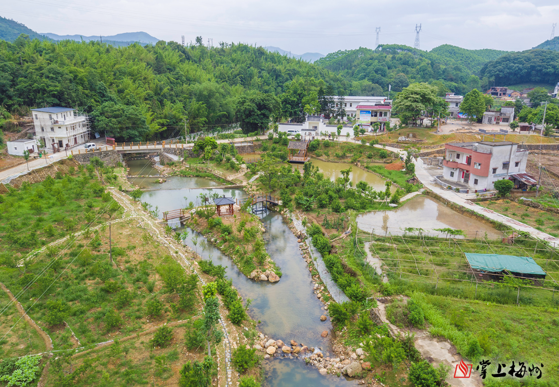 一场夏雨过后,走在丰顺县丰良镇三山村的桃花溪公园,清新的泥土气息和