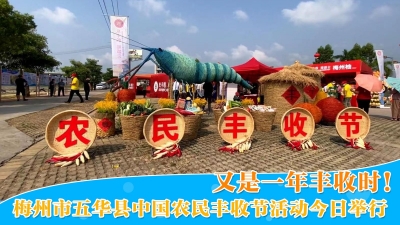 梅州V视丨又是一年丰收时！梅州市五华县中国农民丰收节活动今日举行