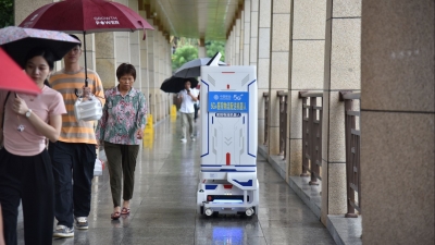 粤东北首个！“5G+智慧医院”无人物流配送系统上线梅州市人民医院