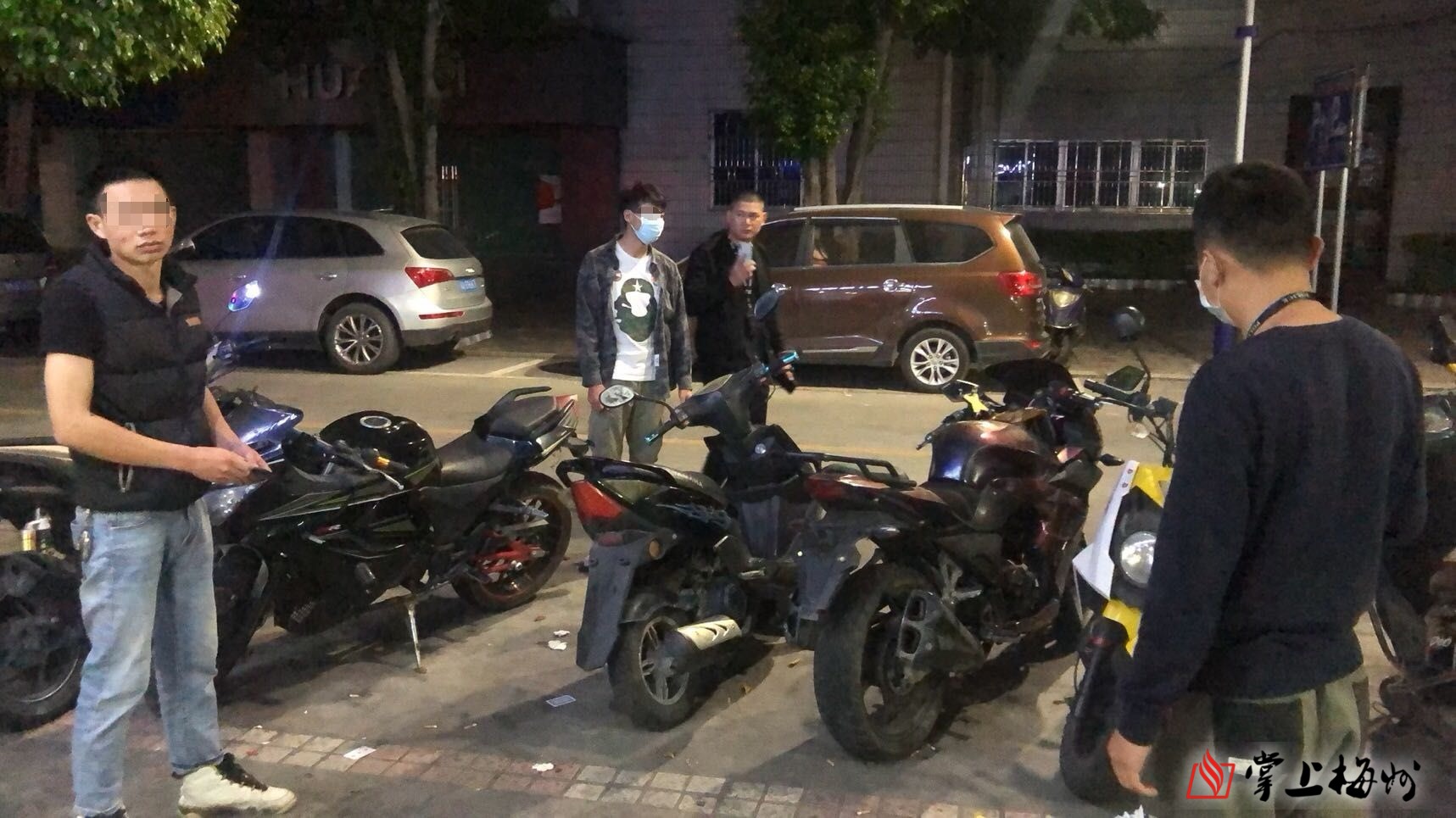 大埔公安查获炸街党(大埔公安供图)