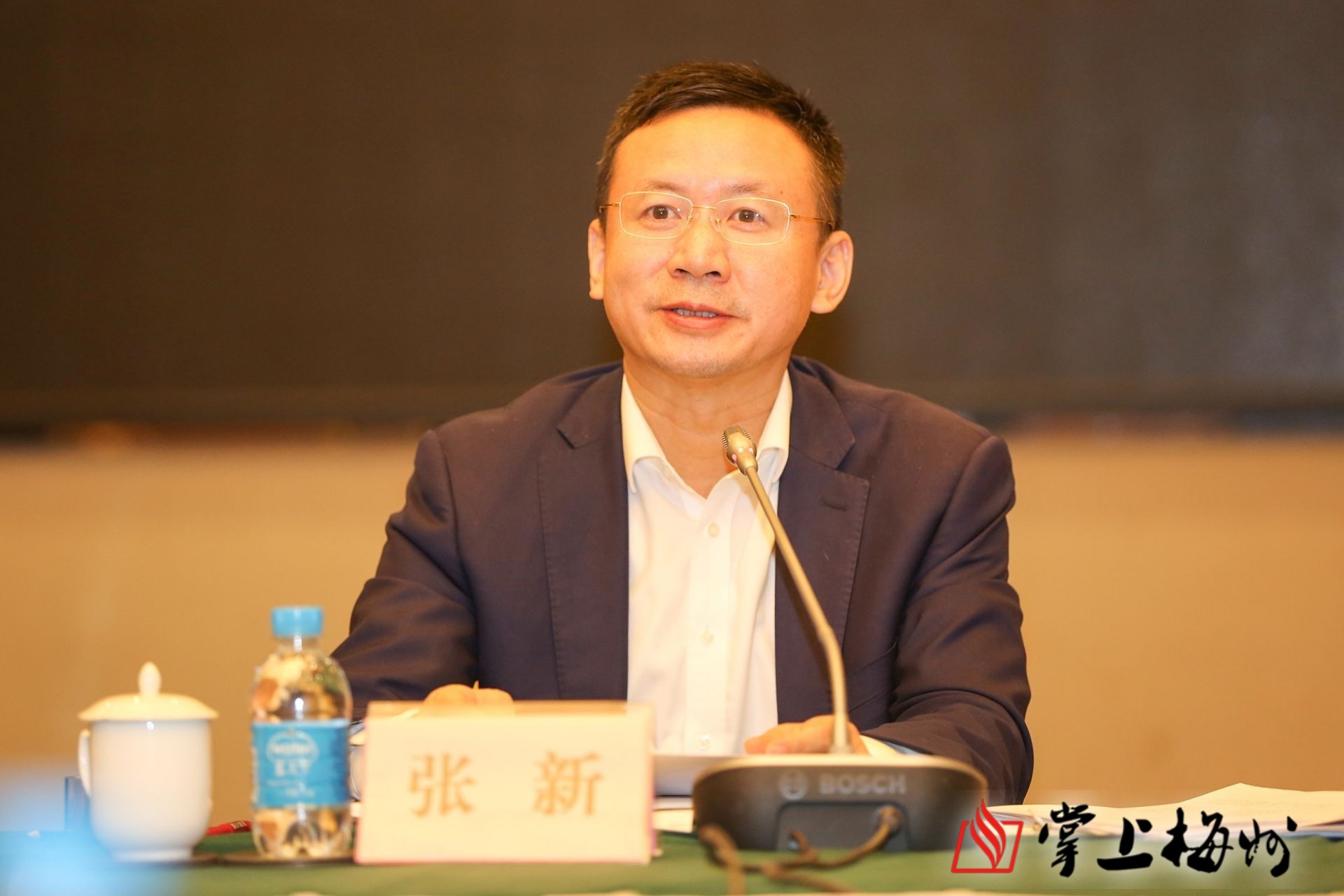 省政府张新副省长一行来梅调研经济社会发展情况和金融,商务工作情况