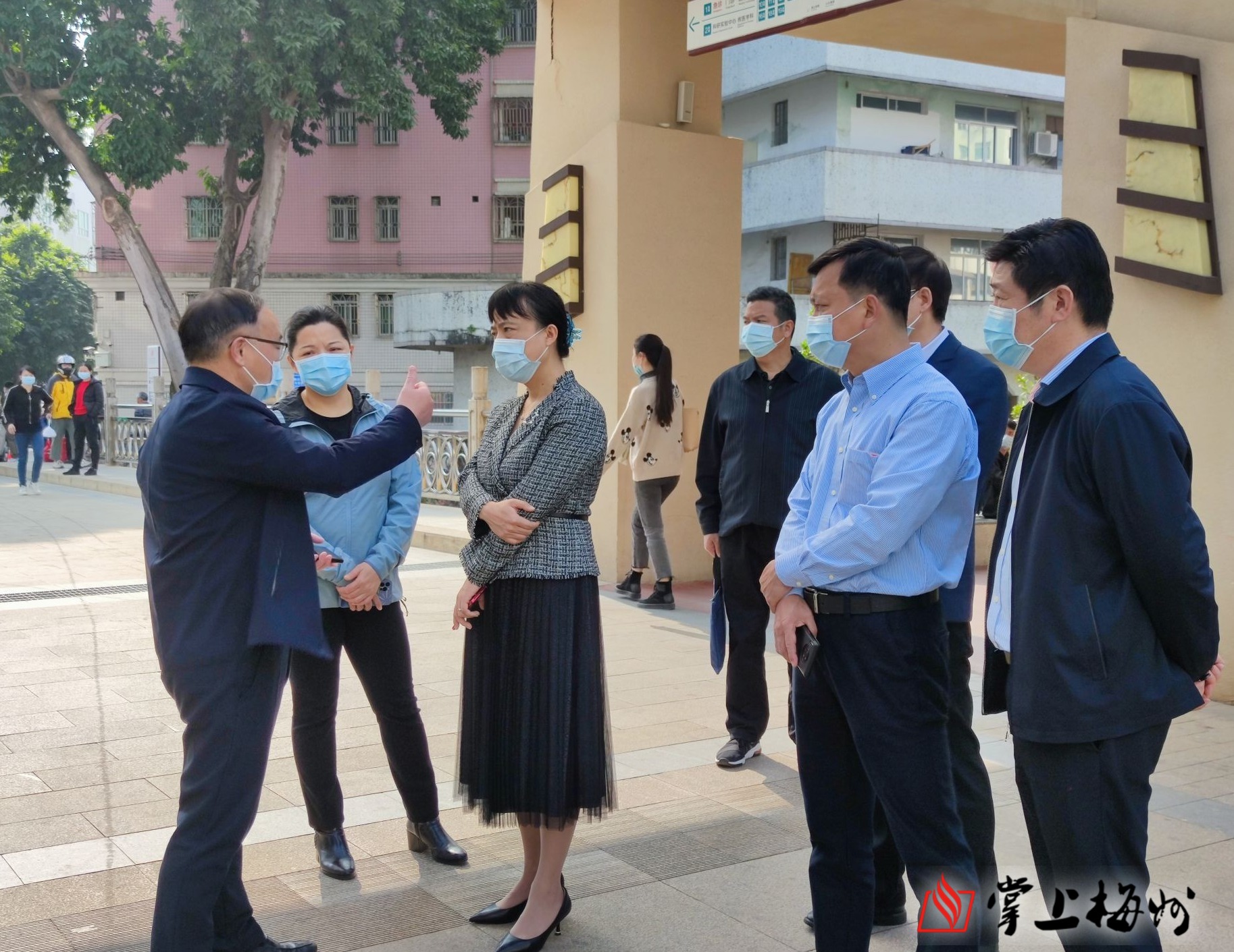 张晨到梅州市人民医院调研院感管理及安全生产工作