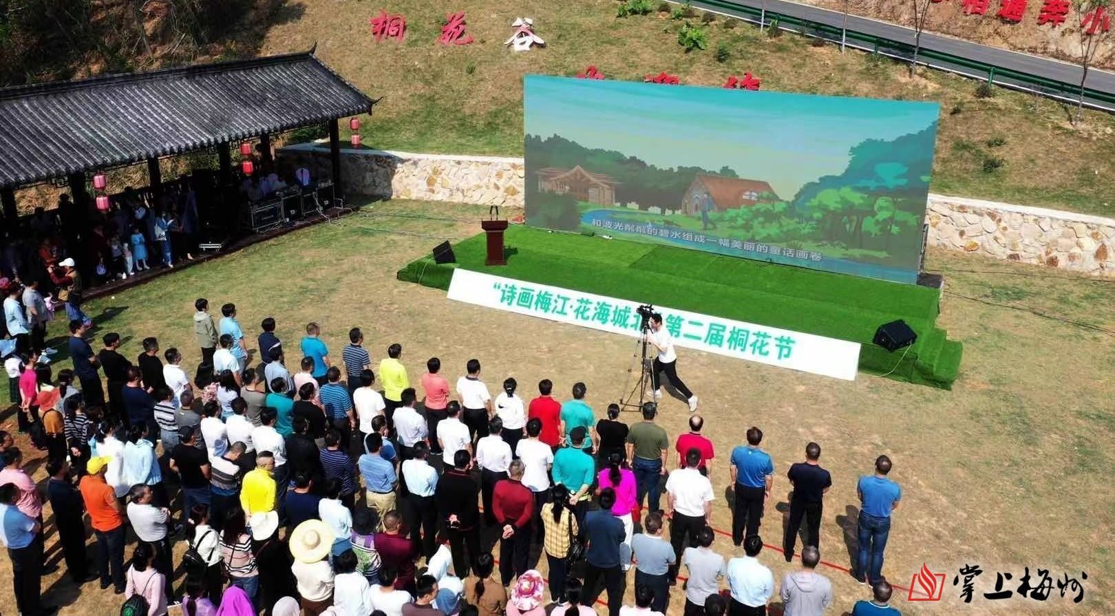 浪漫桐花四月飘雪梅江区城北镇第二届桐花节来了