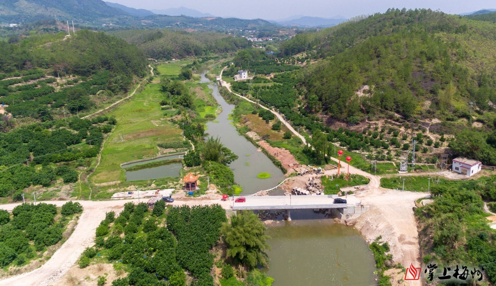 梅县区松源镇湖维村两新桥竣工通车
