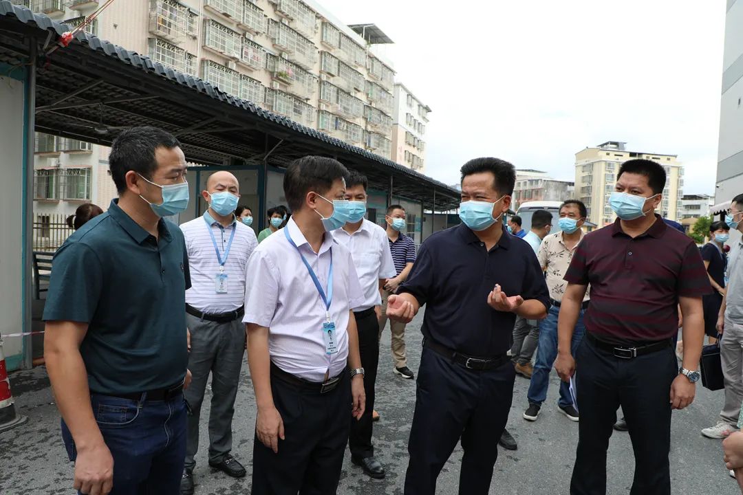 朱汉东带队检查大埔县疫情防控安全生产和消防安全工作