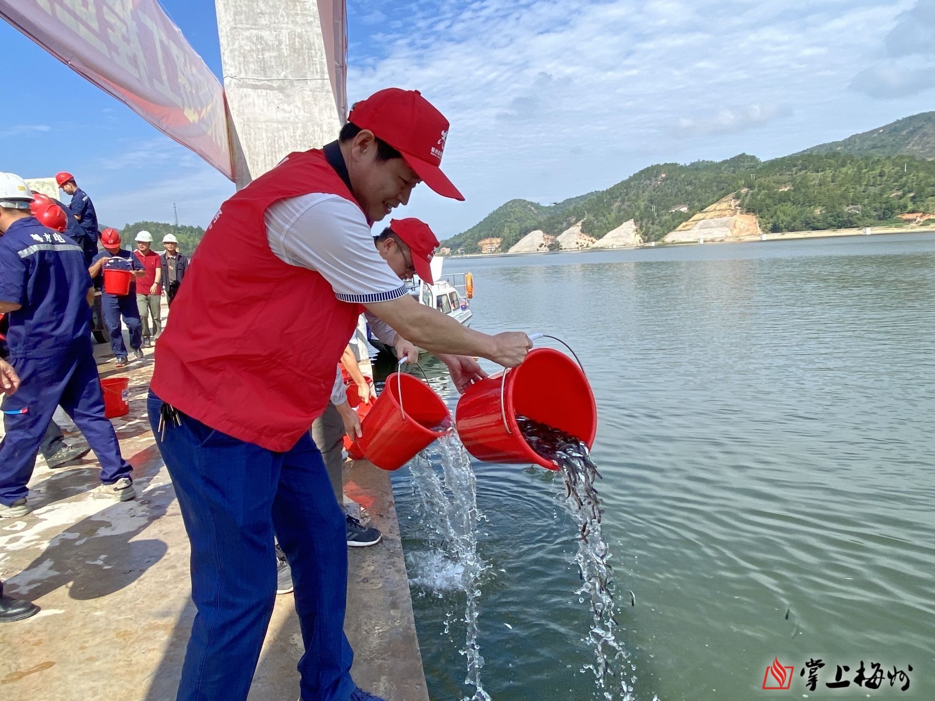 大埔高陂水利樞紐工程蓄水位已達到38m!增殖放流規模為60萬尾/年!