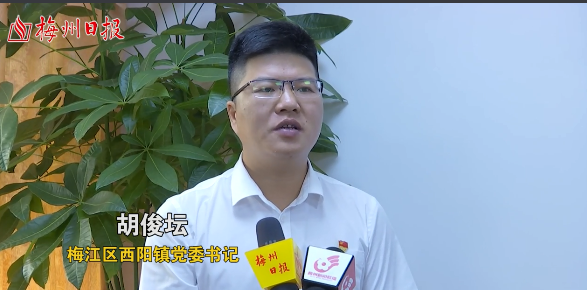 梅江区西阳镇党委书记胡俊坛:共创文明城市 共建画里西阳_掌上梅州