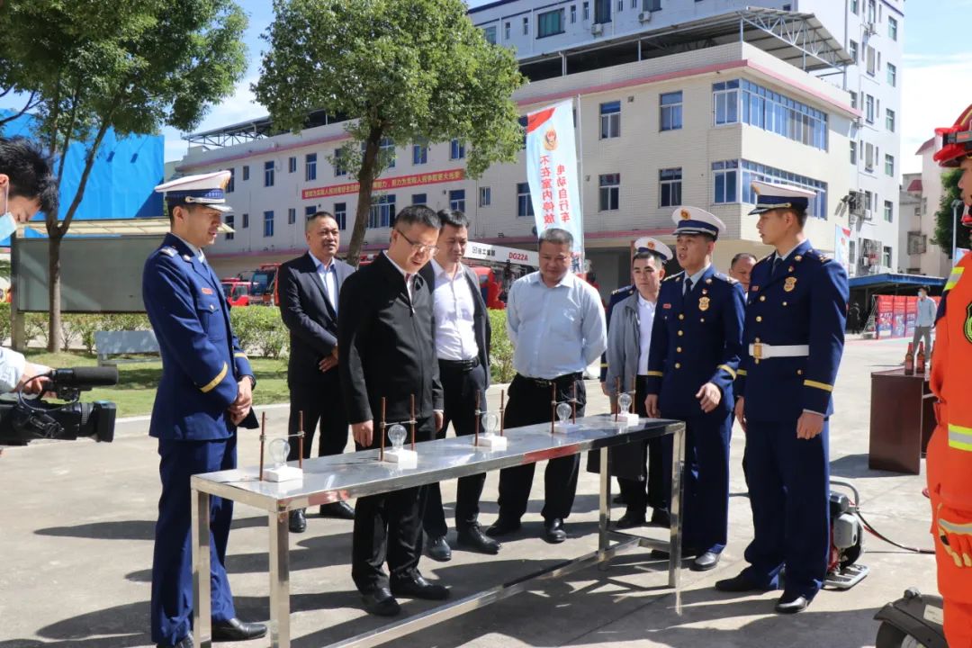 罗达祥到丰顺县消防救援大队调研