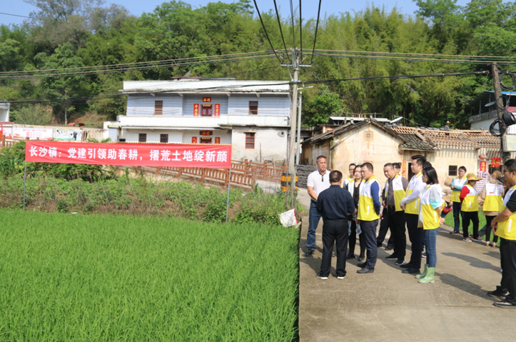 聚焦撂荒地整治全力推进复耕复种梅江区长沙镇开展这个主题党日活动