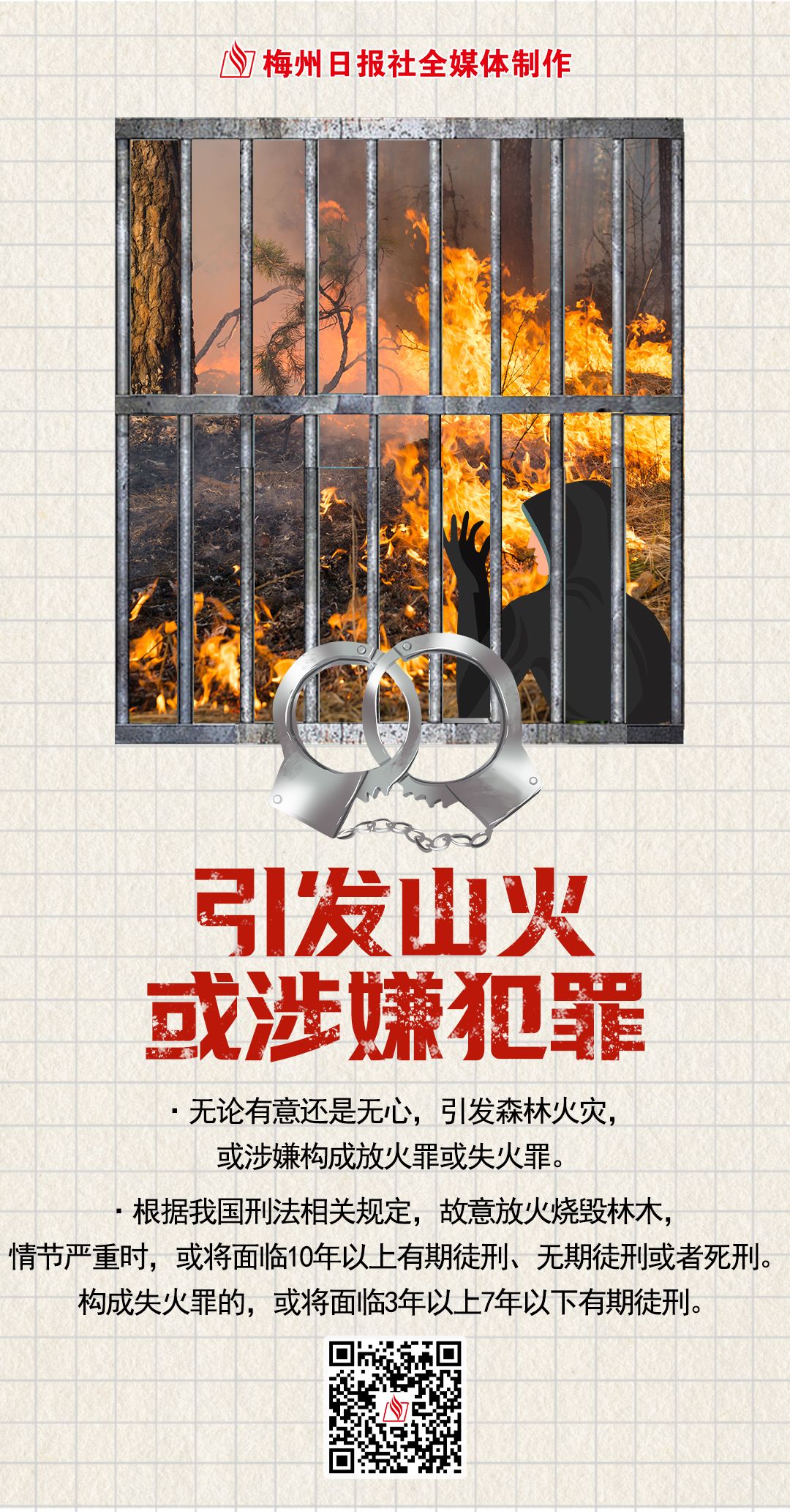 以案为鉴敲警钟！梅州发布5起涉山火违法犯罪典型案例