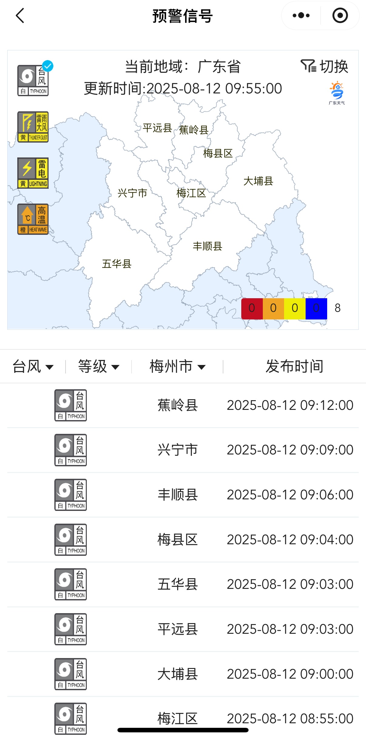  梅州天气即将“变脸”！全市台风白色预警信号生效中