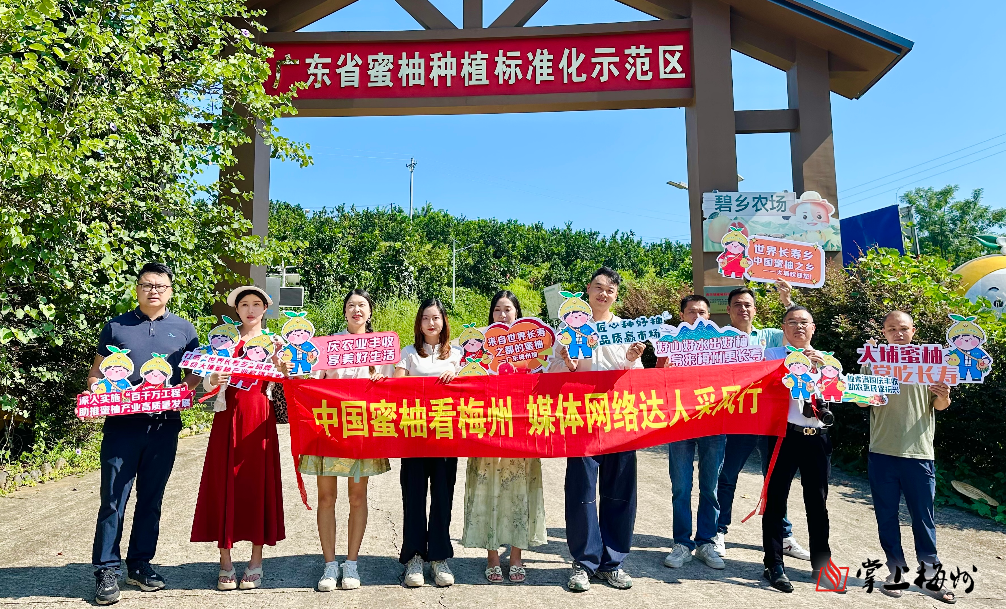  媒体网红化身梅州蜜柚“推荐官”！“中国蜜柚看梅州 ”媒体网络达人采风行举行