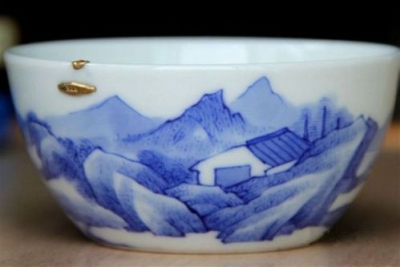 【梅江老行当】  锔瓷器