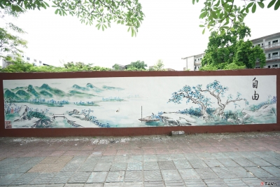 妙笔生花！画家上街绘“丰顺文化”