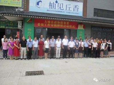 大埔县举行市、县政协委员工作室揭牌暨启动仪式