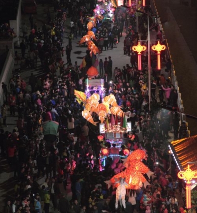 五华下坝迎灯由来