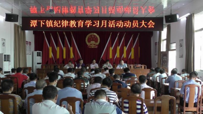 五华县潭下镇召开纪律教育学习月活动动员大会