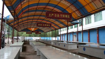 丰顺县城区工商和质监所开展县城各集贸市场创文大检查