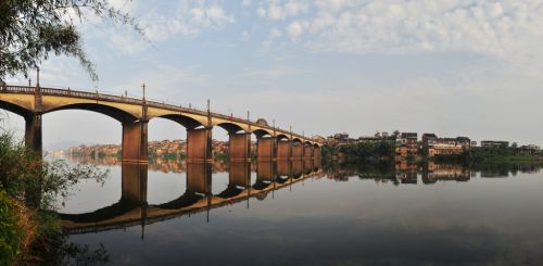 松口梅东桥建造过程