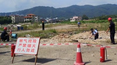 打造燃气强兵！梅县区举行天然气管道应急抢险演练