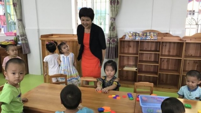 温燕玲到学校检查指导2017年秋季开学工作