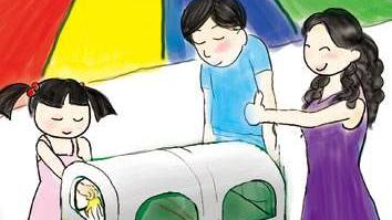 兴宁街头新设置的果皮箱“长腿”跑了！