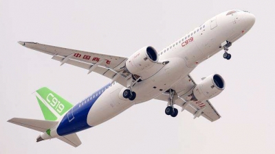 国产大型客机C919完成第二次试飞 飞行空域较首飞扩大一倍