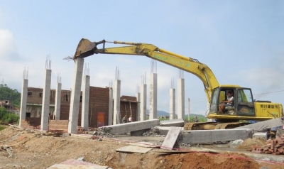 五华华阳镇以铁腕态势大力打击多宗违法建筑行为