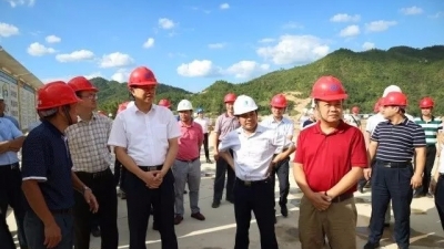 省水利厅厅长许永锞率队来梅调研时指出 加快工程建设抓好河流治理