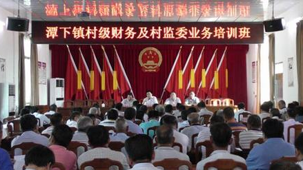 五华潭下镇举办村级财务及村监委业务培训班