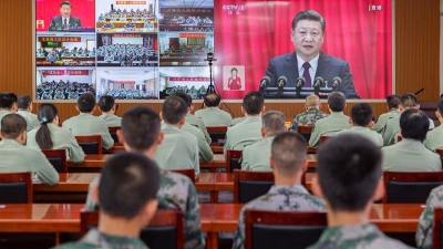 梅州各界集中收看十九大直播