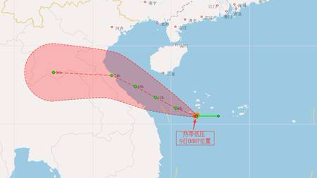 南海又有新生成的台风胚胎，来看看对广东有没有影响？