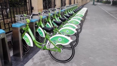 雁洋不仅投放公共自行车，还将投放山地自行车