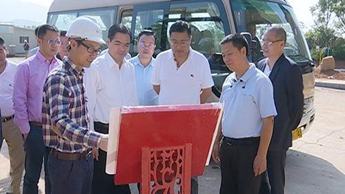 深圳金地集团到蕉岭考察  刘彩波望双方进一步加强沟通交流