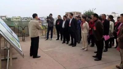 部分市、县人大代表视察五华县创建广东省卫生强县工作