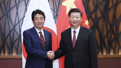 习近平会见安倍晋三：以建设性方式妥善管控分歧