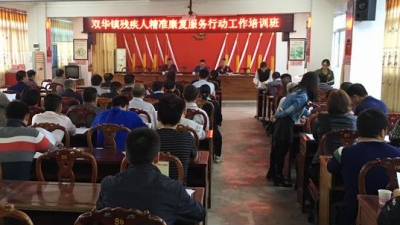 双华镇举办残疾人精准康复服务行动工作培训班
