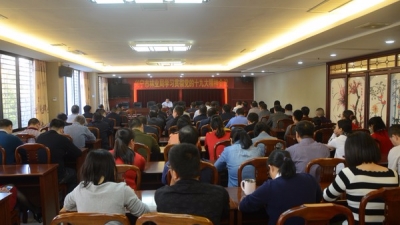 兴宁市林业局召开学习贯彻党的十九大精神会议