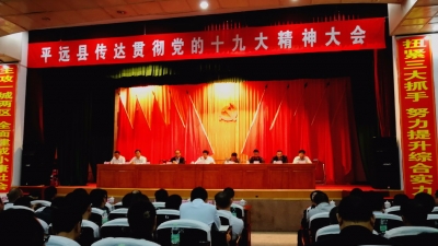 平远召开全县传达贯彻党的十九大精神大会 刘许川强调...