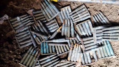 五华一村民在拆除自家老屋时挖出129枚步枪子弹...