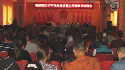 桃源镇2017年法制宣讲暨人民调解员培训会