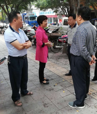 温燕玲率队到挂点创卫责任地段督查指导创“国卫”迎检落实工作