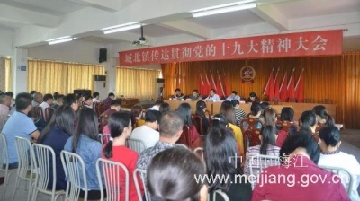 城北镇召开全镇干部大会传达贯彻党的十九大精神