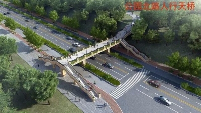 好消息！ 梅城这两座人行天桥开工了，还有新的小学也定下来了