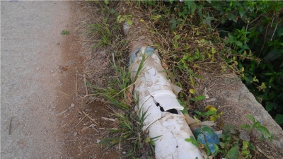 平远横梁村排污管道堵塞一年！镇政府：将建新排污系统