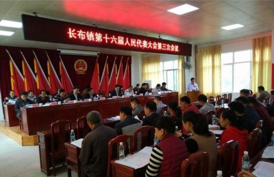 长布镇第十六届人民代表大会第三次会议召开