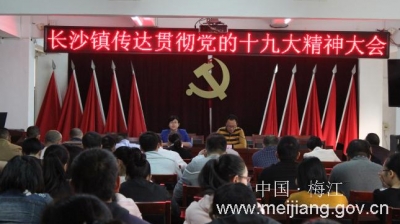 长沙镇召开传达贯彻党的十九大精神大会