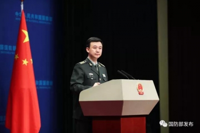 国防部回应战机绕台湾飞行：没有什么锁链能锁住中国