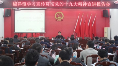 五华县委宣讲团到棉洋镇召开贯彻落实党的十九大宣讲报告会